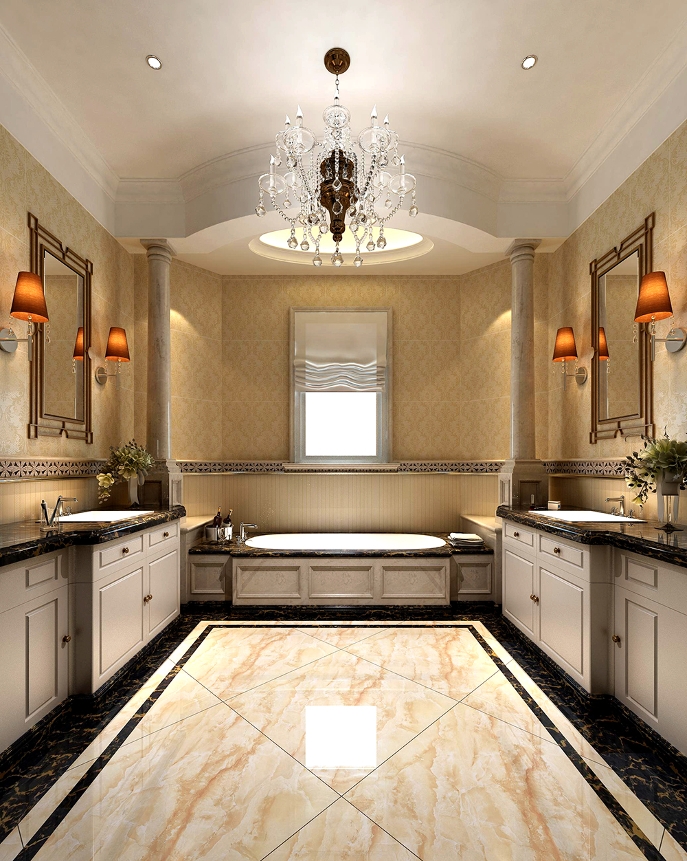 Z6官网瓷砖KPM36071+KPM36072铺贴利用成效