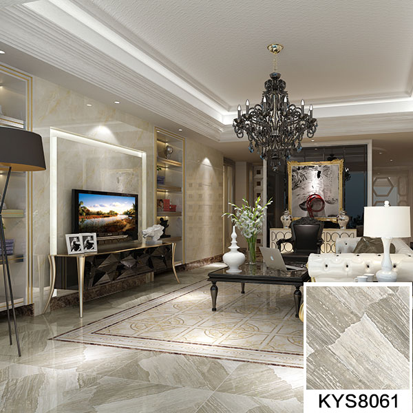 Z6官网全抛釉瓷砖天堡石KYS8061瓷砖客厅利用成效