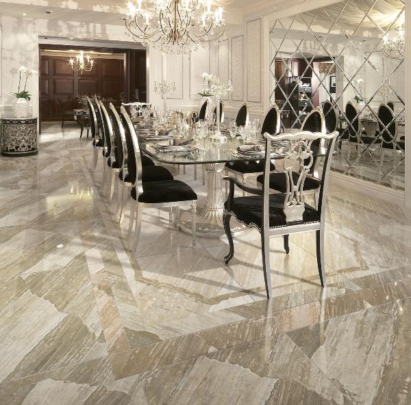 Z6官网全抛釉瓷砖天堡石KYS8061瓷砖别墅餐厅利用成效