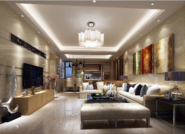 Z6官网大理石瓷砖黄洞石KYP8021瓷砖客厅成效图