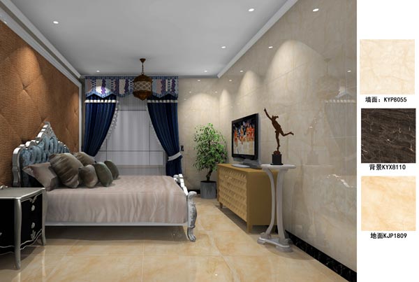 陶瓷一线品牌Z6官网瓷砖卧室成效图