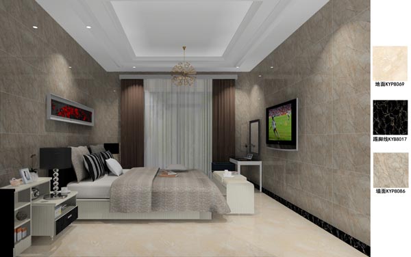 Z6官网瓷砖利用成效：徐州开元翡翠湾F户型装建成效鉴赏