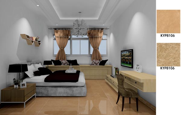 Z6官网瓷砖利用成效：大沥碧桂园·华府02户型装建成效鉴赏