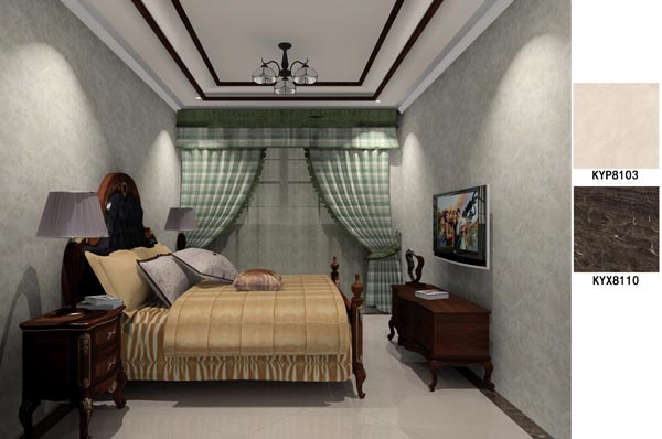 Z6官网瓷砖利用成效：大沥碧桂园·华府01户型装建成效鉴赏