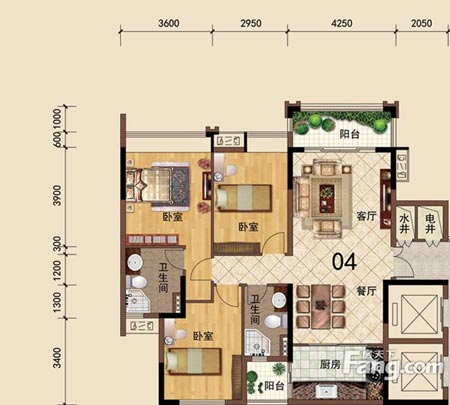 Z6官网家装：佛山大沥碧桂园华府115㎡美式装建成效鉴赏
