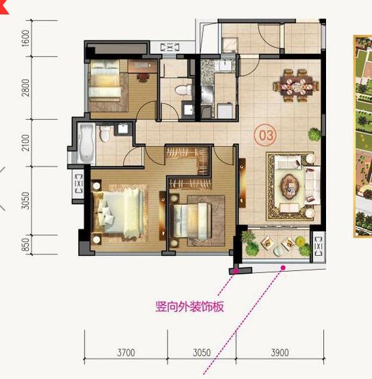 Z6官网家装：佛山合景新鸿基·泷景110㎡简约现代装建成效鉴赏