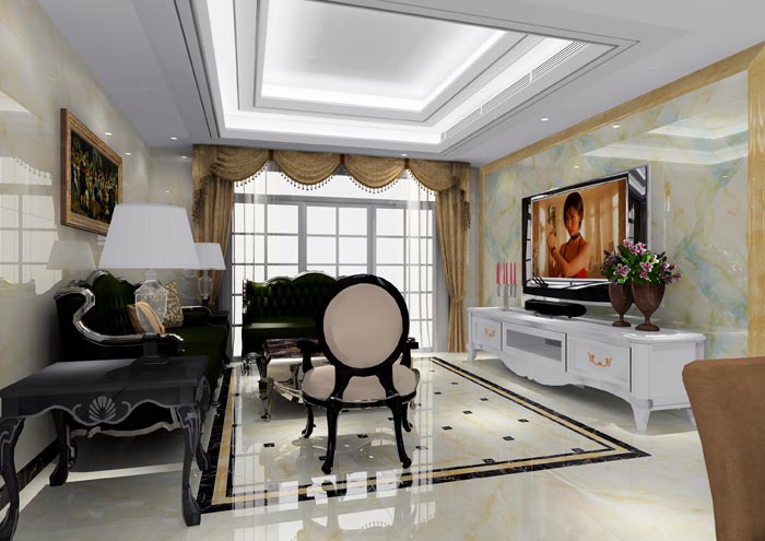 Z6官网家装：佛山恒宝御龙湾128㎡的欧式风格装建鉴赏