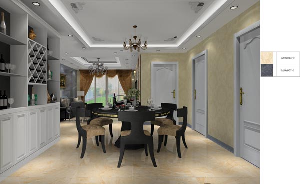 Z6官网家装：井冈山和谐家园安设幼区130㎡欧式风格装建鉴赏