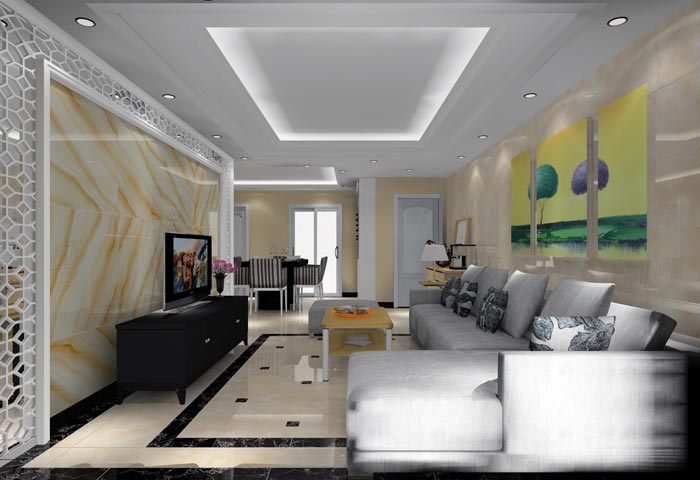 Z6官网家装：井冈山和谐家园安设幼区130㎡现代风格装建鉴赏