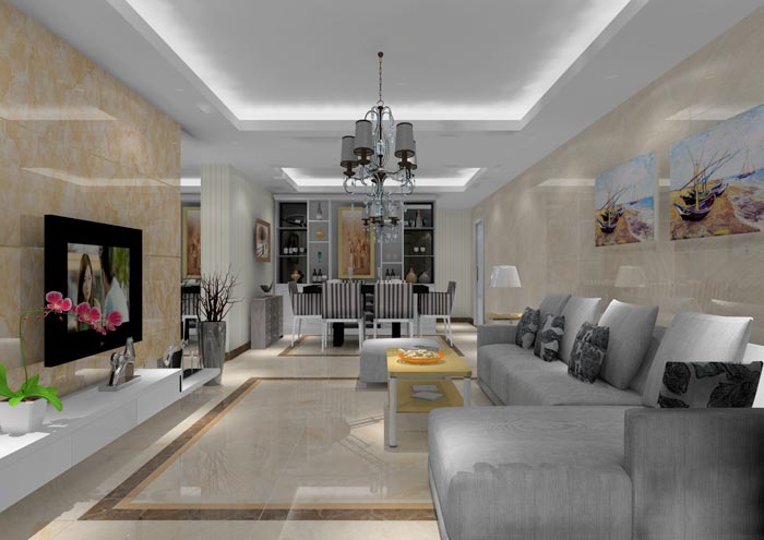 Z6官网家装：佛山狮山上林苑91㎡简约风格装建鉴赏