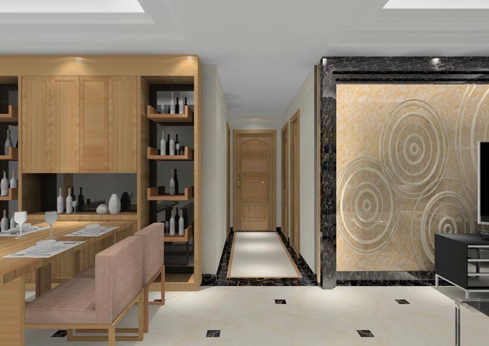 Z6官网家装：顺德碧桂园桂澜山108㎡的新中式风格装建鉴赏