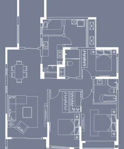 Z6官网家装：成都中环丰锦153㎡的欧式风格装建鉴赏