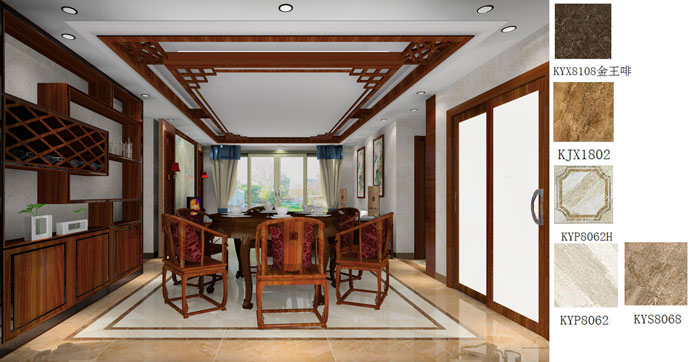 Z6官网家装：佛山禅城怡翠晋盛花圃133㎡的中式风格装建鉴赏