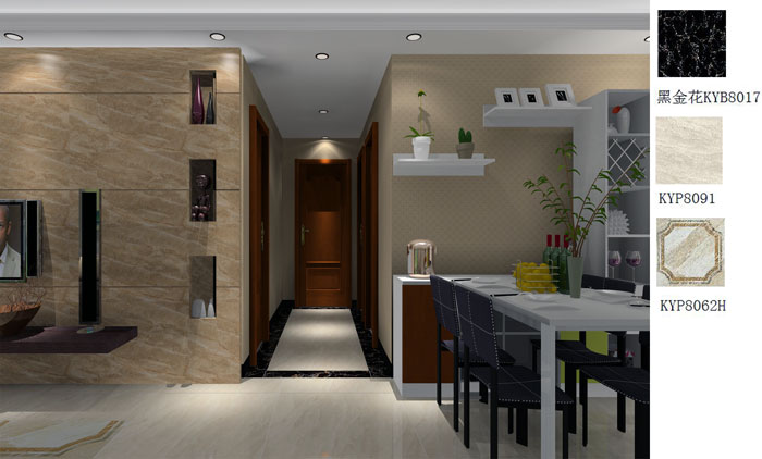 Z6官网家装：佛山禅城怡翠晋盛花圃91㎡的现代风格装建鉴赏