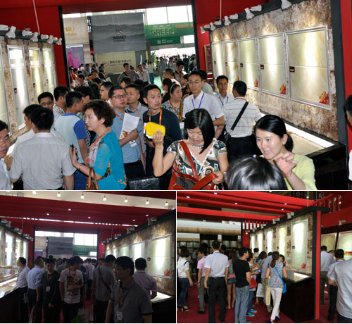 Z6官网初创微晶瓷片展示区人群火爆