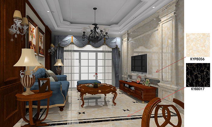 大沥碧桂园·华府装建案例客厅成效